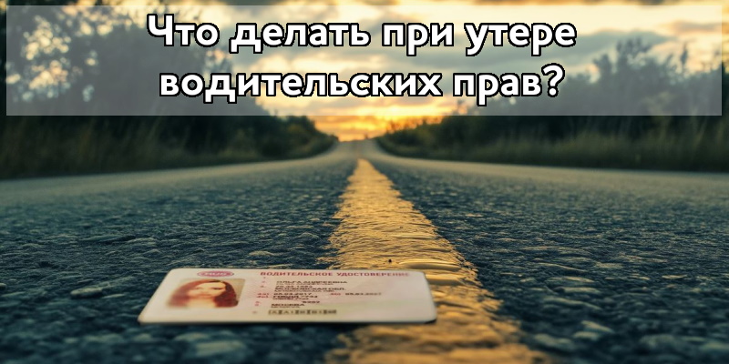 Что делать при утере водительских прав?