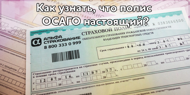 Как узнать, что полис ОСАГО настоящий?